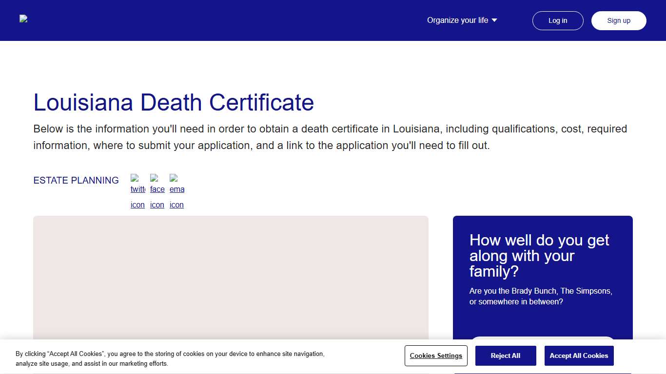 Louisiana Death Certificate Everplans
